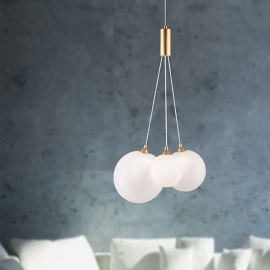 Luma Hängelampe Schwarz Kugel mit Fassung G9 35cm.