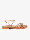 Strass-Riemchensandalen Gold 15089