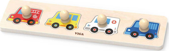 Viga Viga 44535 Primele Puzzles cu Mânere Mașini
