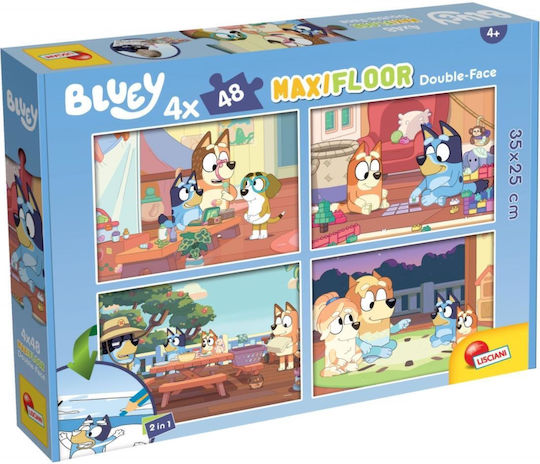 Bluey Maxi Floor Double-face 4 Παζλ 48 Κομμάτια 05368