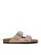 Women's Beige Flat Sandals