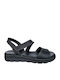 Women's Flat Sandals in Black Color