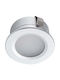Kanlux Plastic Recessed Spot with Integrated LED and Natural White Light Silver 1pcs