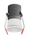 Fos me Recessed Spot with Integrated LED and Warm White Light White 6.5x6.5cm. 1pcs