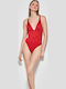 One-Piece Swimsuit Red