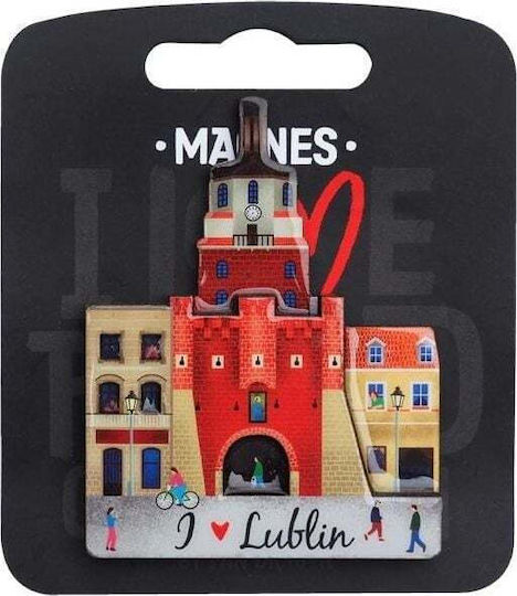 Pan Dragon I Love Poland Lublin Set of Magnets 1pcs