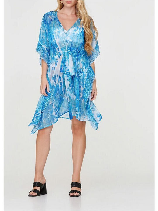 Lynne Damenbademode Kaftan Blau
