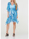 Lynne Damen Kaftan Strand Blau