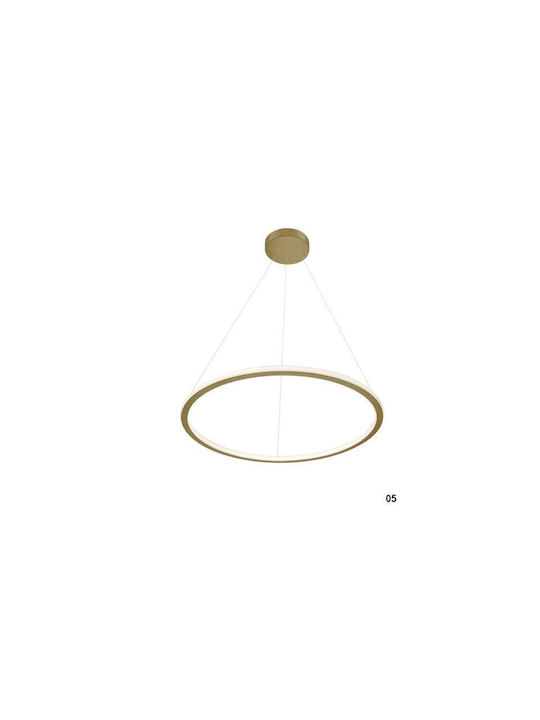 Luma Pendant Light LED with Warm White Light Oxidized Gold