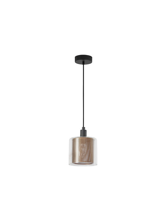 Braytron Pendant Light Brown with Socket E14, E.14