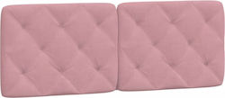 vidaXL Stoff-Kopfkissen Für Bett Rosa 142x48cm
