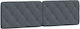 vidaXL Fabric Bed Headboard Pillow Dark Gray 16...