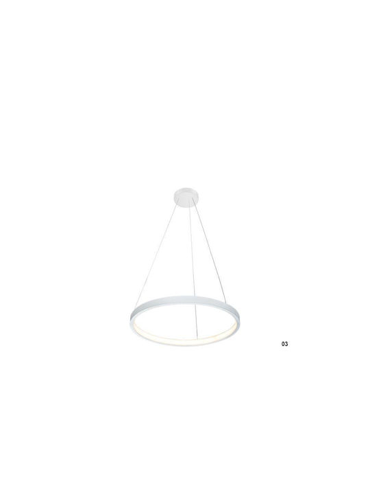 Luma Pendant Light LED with Warm White Light Silver