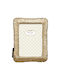 Vintage Plastic Photo Frame With Gold Frame