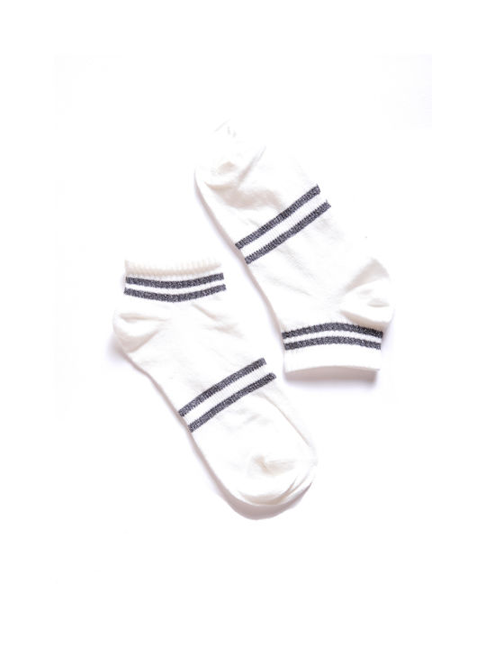 Comfort Women's Patterned Socks Ecru