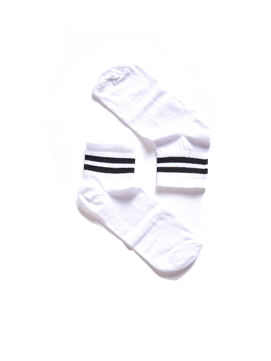 Comfort Socks with Design WHITE