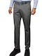 Trousers Chino Elastic in Slim Fit Gris Medio