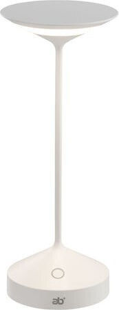 Abert Table Lamp LED with White Shade and Base