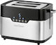 Profi Cook Φρυγανιέρα 2 Θέσεων 920W Μαύρη