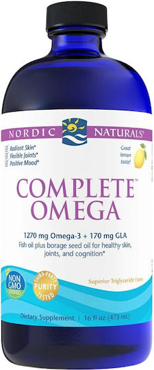 Nordic Naturals Complete Omega Ulei De Pește 1270mg 473ml Cu Aromă De Lămâie