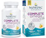 Nordic Naturals Complete Omega Xtra Ulei de pește 1360mg 60 softgels Lămâie