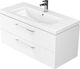 Cersanit Lara Waschtisch mit Waschbecken L99.4x...