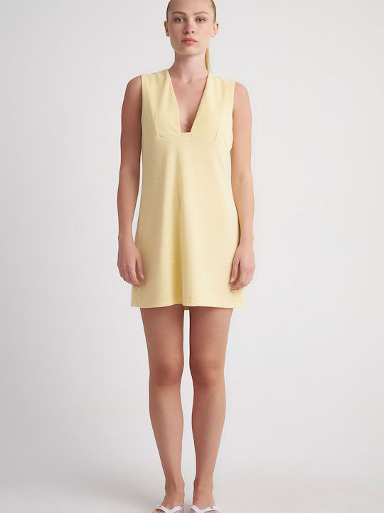 SugarFree Sommer Mini Kleid Yellow