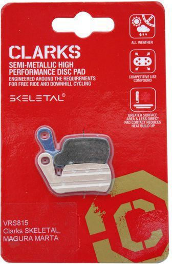 Clarks CLA-VRS815 Fahrradbremsbeläge für Scheibenbremsen