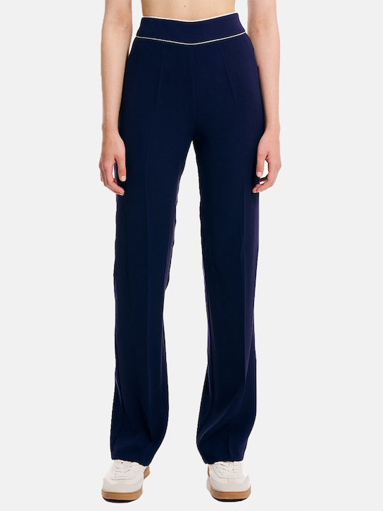 Forel Damen Hoch tailliert Stoff Hose in Gerade...