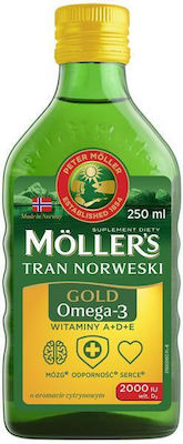 Moller's Gold Omega 3 Fish Oil 250ml Lemon