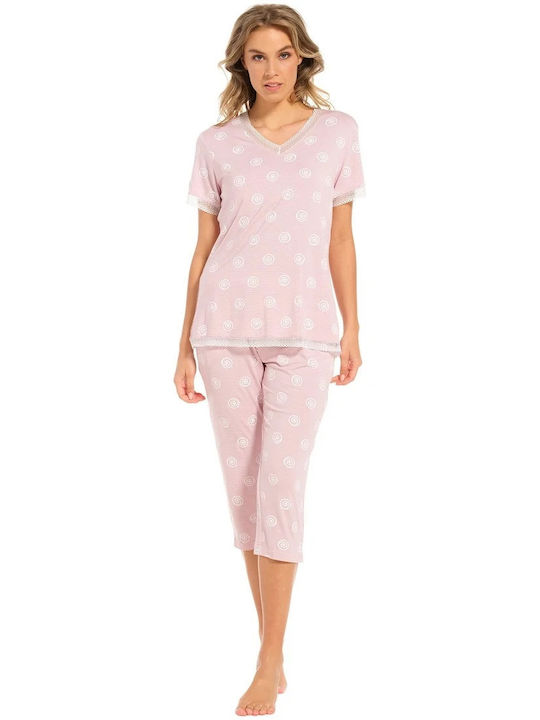 Pastunette De vară Set Pijamale pentru Femei Rose