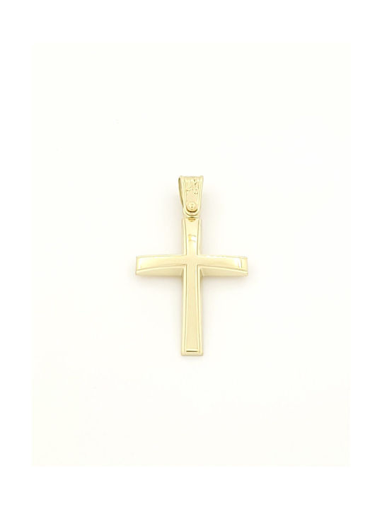 Anorado Herren Gold Kreuz 14K mit Kette