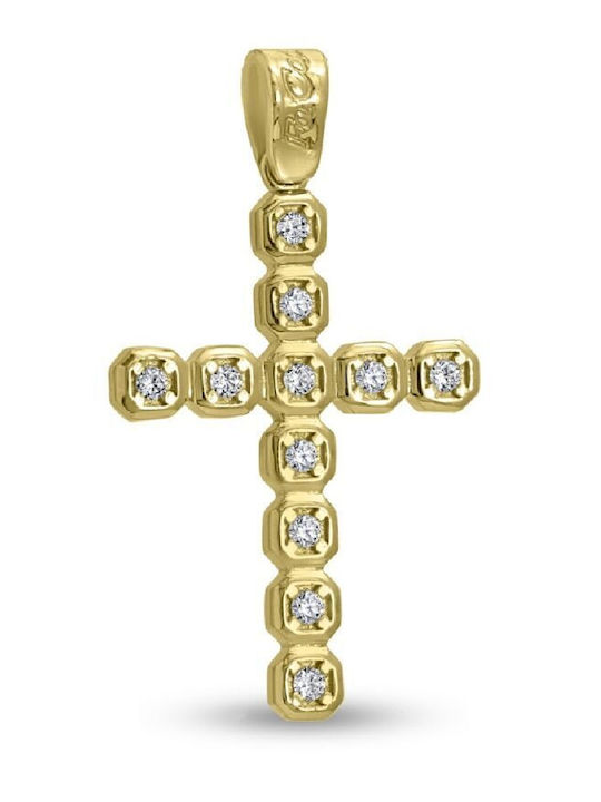 Fa Cad'oro Cruci Femeie Aur 14K Fără Lanț ST-1416