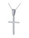 Fa Cad'oro Women's White Gold Cross 14K