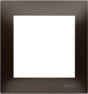 Kontakt-Simon Schalterrahmen Horizontale Montage in Braun Farbe WMDZ-0110xK-046