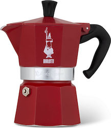 Bialetti Stovetop Espresso Pot for 1 Cups Red