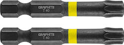 Graphite Set 2 Schraubendreher-Bits Torx