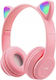 Kitten Ear Wireless / Wired On Ear Headphones w...
