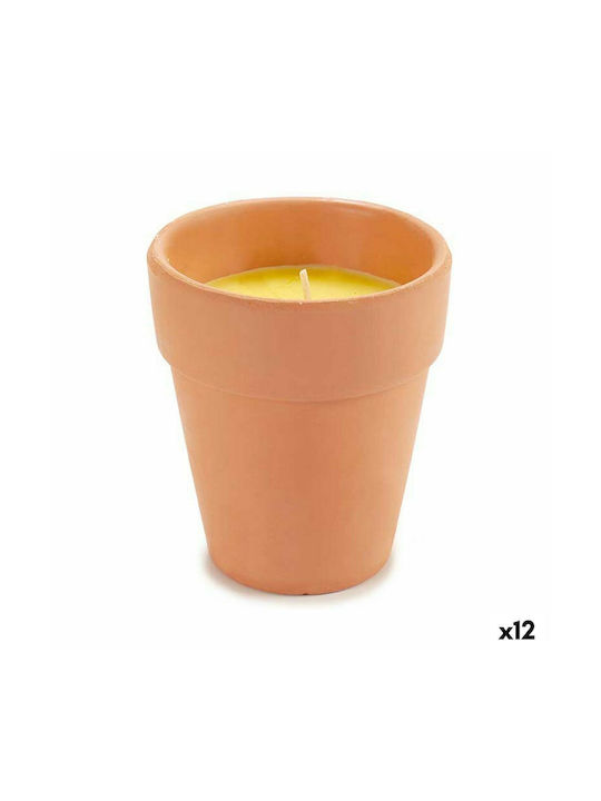 Ibergarden Scented Candle Yellow 8x8cm 12pcs