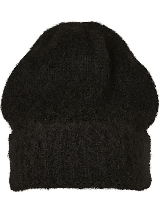 Beanie Unisex Beanie with Rib Knit in Black color