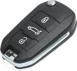 OE PSA Carcasă cheie auto cu lamă cu 3 butoane pentru Peugeot