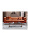 Three-Seater Couch Orange 245x95x73 cm