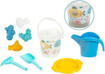 Klein Beach Bucket Set with Accessories made of Plastic Light Blue