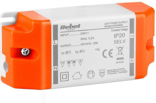 Rebel LED-Netzteil Leistung 12W mit Ausgangsspannung 12V