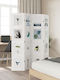 vidaXL Decorativ Paravan Lemn cu 4 Panouri 140x180cm