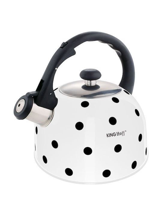 KING Hoff Stainless Steel Teapot Gray 2600ml