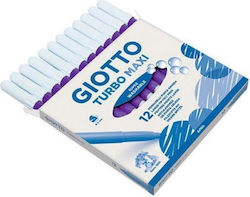 Giotto Turbo Maxi Μωβ Μαρκαδόροι Ζωγραφικής Χον...