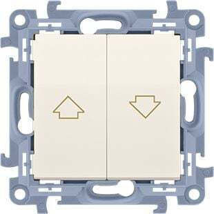 Kontakt-Simon Recessed Wall Switch Lighting Two-Way without Frame Ecru