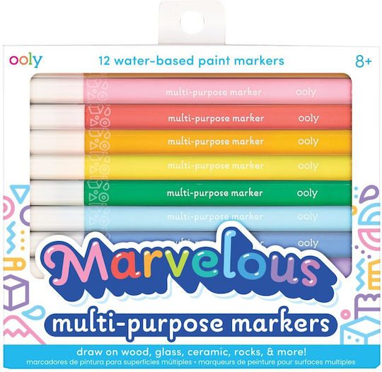 Ooly Drawing Markers Thin Set 12pcs