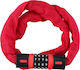 Dunlop Bicycle Cable Lock with Combination Red
